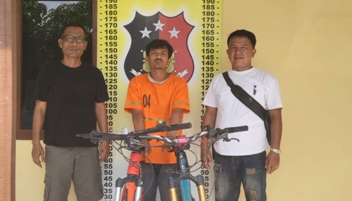 Motif Ekonomi, Pencuri Sepeda Gunung di Simalungun Dibekuk, Aksinya Terekam Saksi