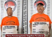 Sabu di Balut Tissu di Atas Topi Warna Merah, 2 Pengedar Diamankan Sedang Berdiri di Pinggir Jalan WR Supratman