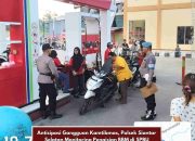 Polsek Siantar Selatan Monitoring Pengisian BBM di SPBU Melanthon Siregar, Antrian Lancar