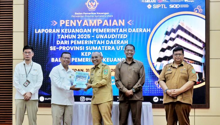 Bupati Simalungun Sampaikan LKPD 2025 Unaudited ke BPK Sumut, Perkuat Komitmen Transparansi dan Akuntabilitas