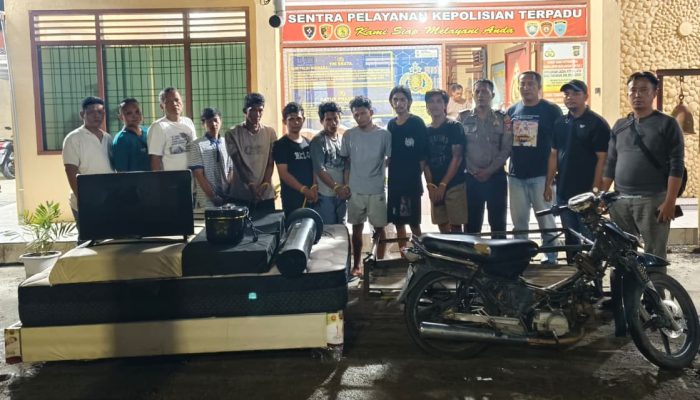 Polsek Bangun Ungkap Kasus Pencurian di Rumah, 7 Pelaku Ditangkap