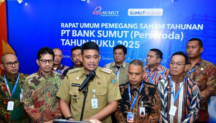 Hadiri Rapat RUPS, Bupati Samosir Dukung Bank Sumut Naik Kelas Untuk Pembangunan dan Pertumbuhan Ekonomi Daerah.