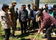 Jaga Ekosistem Danau Toba, Bupati Samosir bersama Yayasan Pusuk Buhit Tebar 1.000 Bibit Ikan dan Tanam 1.000 Pohon.