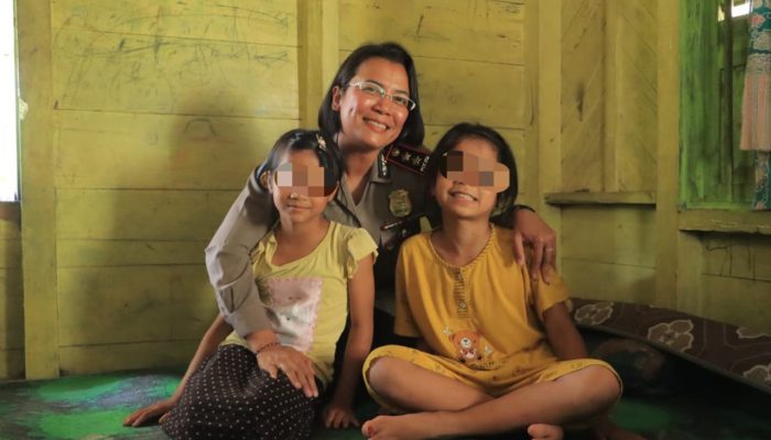 Kapolres Samosir Jadi Orangtua Asuh Korban Kekerasan Anak