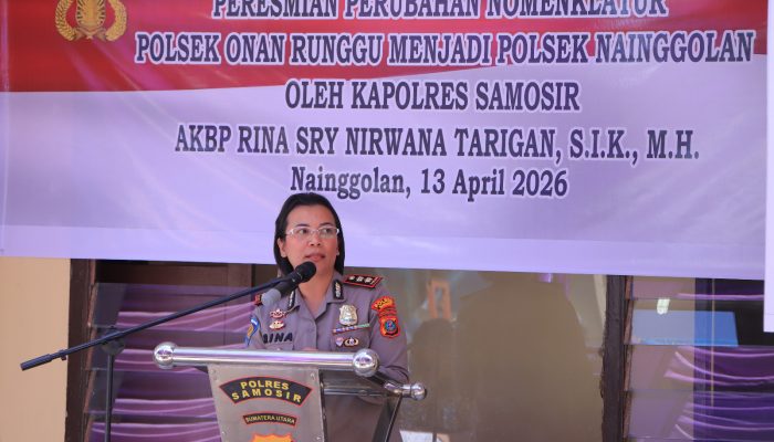 Polres Samosir Resmikan Polsek Nainggolan, Teken MoU Police Goes To School