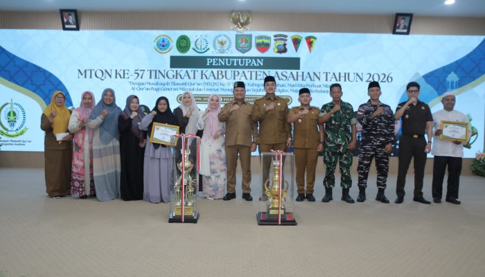 Wakil Bupati Asahan Tutup MTQN ke-57 Tingkat Kabupaten Asahan