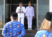 Pimpin Upacara Hari Otonomi Daerah ke-30, Wali Kota Wesly Bacakan Amanat Mendagri Tito
