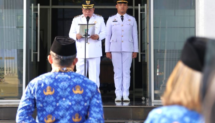 Pimpin Upacara Hari Otonomi Daerah ke-30, Wali Kota Wesly Bacakan Amanat Mendagri Tito