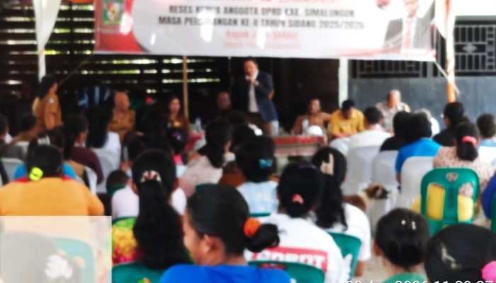 Reses di Saribulaksa, Anggota DPRD Simalungun Jepri Saragi Soroti Gedung SD, Jalan PTPN, dan Air Bersih