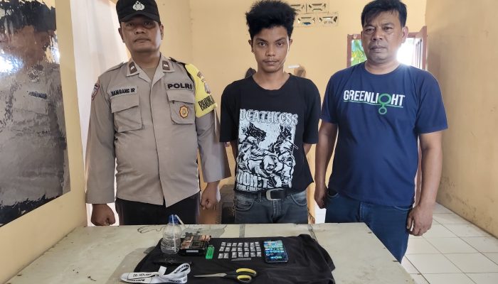 Polsek Dolok Batu Nanggar Tangkap Pengedar Sabu, Amankan 21 Paket Siap Edar