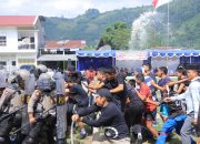Polres Samosir Gelar Simulasi Sispamkota Jelang May Day 2026, Antisipasi Aksi Anarkis