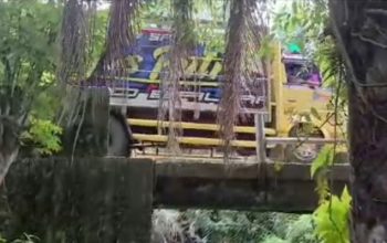 Jembatan Penghubung Dua Dusun di Air Batu Asahan Rusak, Diduga Dirusak Oknum Tak Bertanggung Jawab