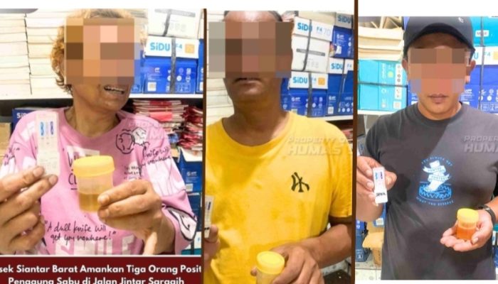 Polsek Siantar Barat Gerebek Rumah di Jalan Jintar, Tiga Orang Positif Sabu