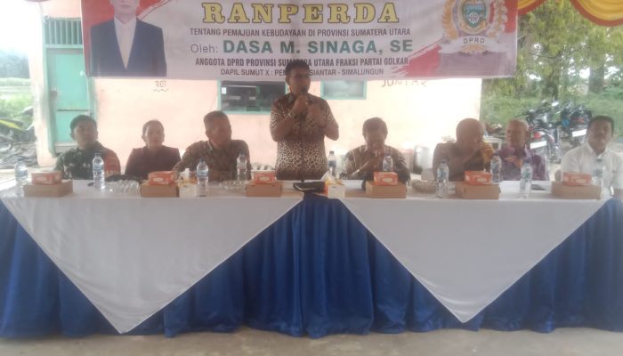 Reses Anggota DPRD Sumut Dasa Sinaga di Huta Bayu Raja: Warga Sampaikan Aspirasi Pupuk, Jalan Rusak, dan Alat Pertanian