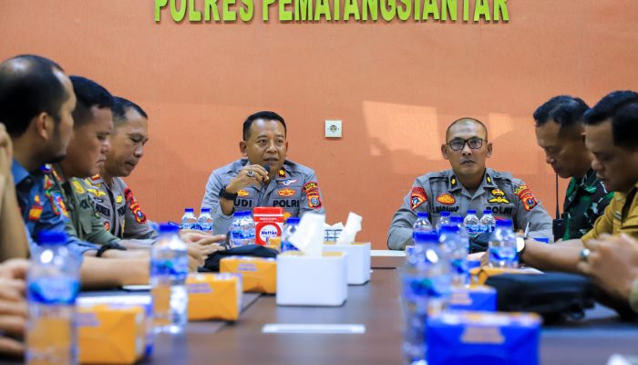 Pemko dan Polres Pematangsiantar Gelar Rapat Kesiapan Sispam Kota Antisipasi Gangguan Kamtibmas