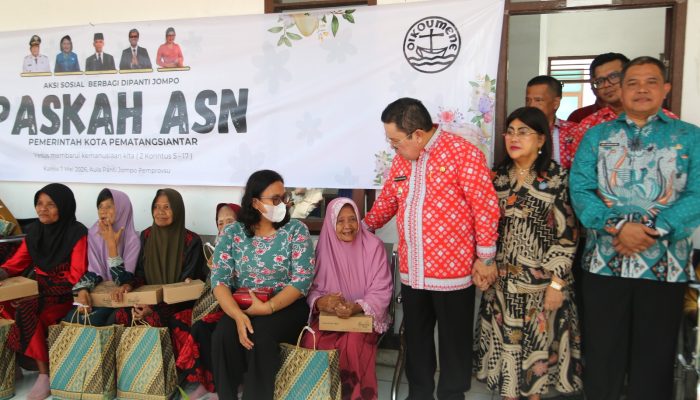 Jelang Paskah, Wali Kota Pematangsiantar Gelar Bakti Sosial di Panti Tuna Rungu dan Lansia
