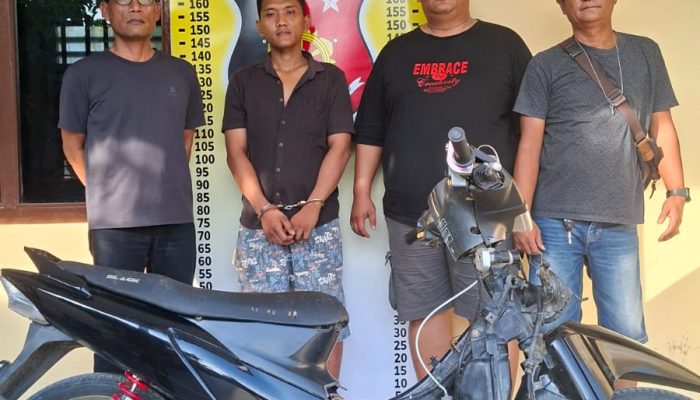 Polsek Bandar Huluan Bekuk Pelaku Curanmor Kurang dari 8 Jam, Motor Korban Berhasil Diamankan