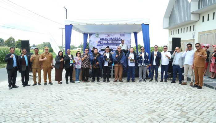 Pemko Pematangsiantar Dukung Perumahan Subsidi, Akad Massal KPR Manutur Indah Simarimbun Digelar