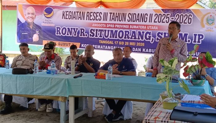 Anggota DPRD Sumut Rony Situmorang Tampung Aspirasi Warga Dolok Panribuan, Prioritaskan Jalan dan Irigasi 2027