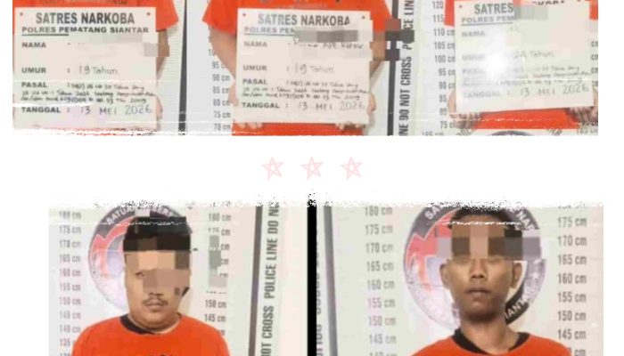 5 Pemuda Ditangkap Polres Pematangsiantar, Diduga Jaringan Pengedar Ekstasi