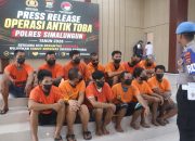 Sat Narkoba Polres Simalungun Pecah Rekor, 32 Kasus Narkotika Terungkap Selama Operasi Antik Toba 2026