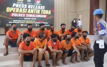 Sat Narkoba Polres Simalungun Pecah Rekor, 32 Kasus Narkotika Terungkap Selama Operasi Antik Toba 2026