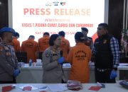 Polres Samosir Gelar Konferensi Pers, Ungkap 3 Kasus Pencurian dengan 6 Tersangka