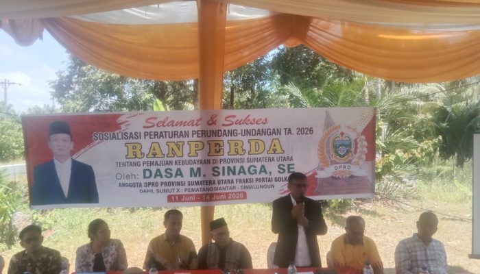 Dasa Sinaga Gelar Reses di Bosar Galugur, Tampung Aspirasi Jembatan, Pupuk, hingga Ranperda Pemajuan Kebudayaan Sumut