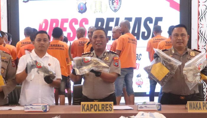 Polres Simalungun Ungkap 43 Kasus 3C dan Perdagangan Satwa Dilindungi, 72 Tersangka Diamankan Semester I 2026