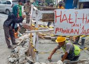 Pemko Siantar “Kebut” Perbaiki Jalan Bolong S Parman-Sangnaualuh: Cor Dulu, Aspal Kemudian