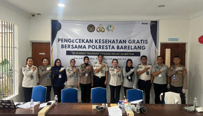 Sambut HUT Bhayangkara ke-80, Polresta Barelang dan Rutan Batam Gelar Cek Kesehatan Gratis untuk Warga Binaan