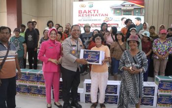 Kapolres Simalungun AKBP Marganda “Turun Lapangan”, 200 Warga Terima Cek Kesehatan dan Sembako Gratis