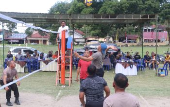 Final Bola Voli HUT Bhayangkara ke-80: Sat Samapta Polres Simalungun Juara I, Kalahkan Gabungan Bosar Maligas-Bandar Huluan