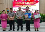 Kapolres Marganda Pimpin Pisah Sambut 3 Pejabat, Tekankan Amanah dan Integritas