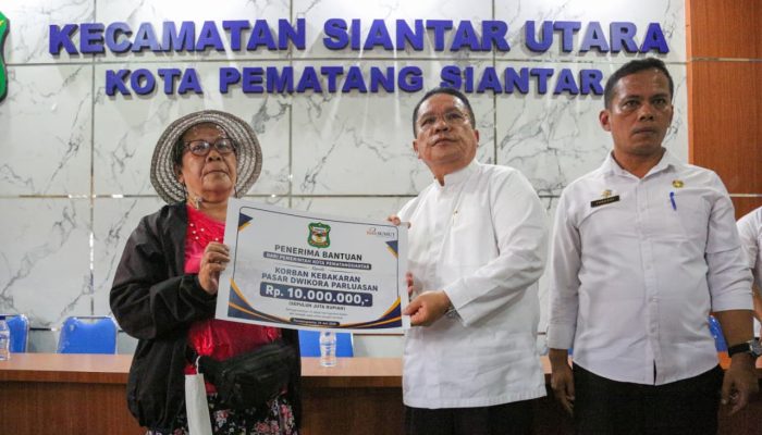 Wali Kota Wesly: Pemko Pematangsiantar Dampingi Pedagang Pasar Dwikora Bangkit, Bantuan Rp10 Juta/Kios Cair Tahap I
