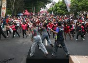 Ribuan Warga Siantar Padati Lapangan Adam Malik. CFD dan Senam Meriahkan HUT ke-80 Bhayangkara