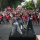 Ribuan Warga Siantar Padati Lapangan Adam Malik. CFD dan Senam Meriahkan HUT ke-80 Bhayangkara
