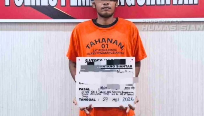 Sat Resnarkoba Polres Pematangsiantar Amankan Pemuda Pemilik 60 Paket Ganja di Siantar Marihat