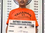Sat Resnarkoba Polres Pematangsiantar Tangkap Pemuda Miliki 21,66 Gram Ganja di Siantar Sitalasari