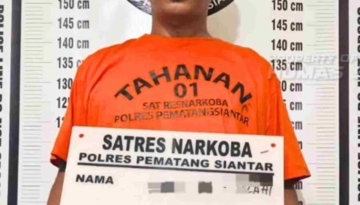 Sat Resnarkoba Polres Pematangsiantar Tangkap Pemuda Miliki 21,66 Gram Ganja di Siantar Sitalasari