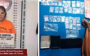 Wanita 49 Tahun Diamankan Satresnarkoba Siantar, 32 Paket Sabu 15,7 Gram Disita di Warung Kopi