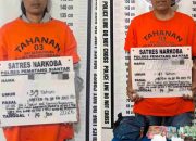 Dua Pengedar Sabu Ditangkap, Polisi Sita 12 Paket 6,69 Gram & Airsoft Gun