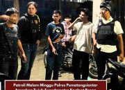 Patroli Malam Minggu “Dayok Mirah” Amankan 7 Motor Knalpot Brong