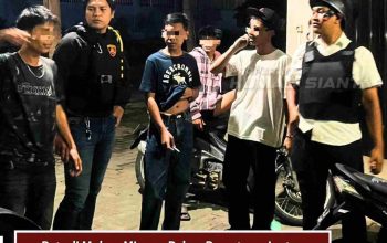 Patroli Malam Minggu “Dayok Mirah” Amankan 7 Motor Knalpot Brong