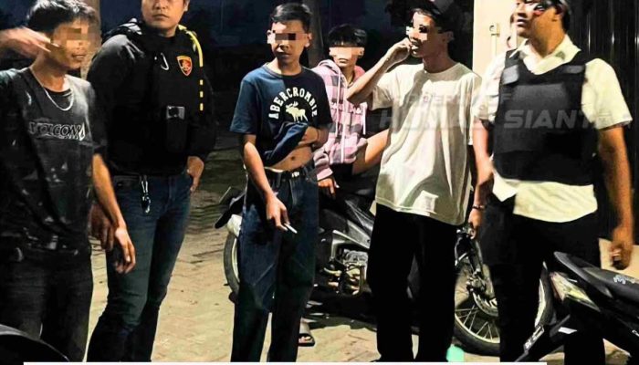 Patroli Malam Minggu “Dayok Mirah” Amankan 7 Motor Knalpot Brong