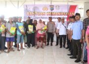 Polres Simalungun Salurkan Bantuan untuk 161 Rumah Korban Angin Puting Beliung di Talun Rejo