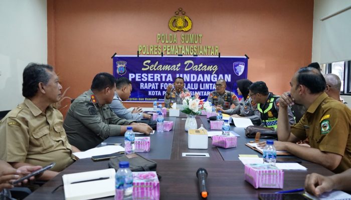 Pemko Pematangsiantar dan Polres Gelar Rapat Forum Lalu Lintas, Bahas Kesiapan Sumatera Utara Rally 2026
