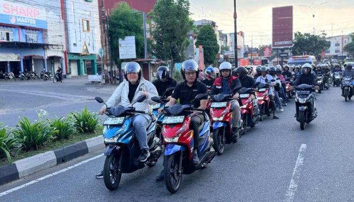 60 Pengguna Honda BeAT Jelajahi Ikon Kota Tanjungpinang Lewat BeAT Ride & Explore