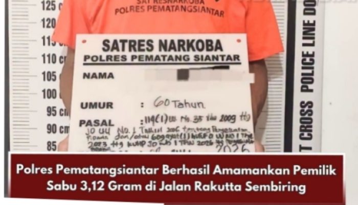 Residivis Sabu 3,12 Gram Ditangkap di Depan BPK Efrata Pulu Ginting