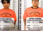 Satresnarkoba Polres Pematangsiantar Tangkap 2 Pemuda, Sita 14,75 Gram Sabu di Siantar Barat